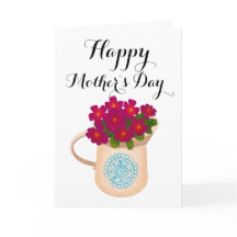 Vaso de Rega Floral Feliz Dia das Mães