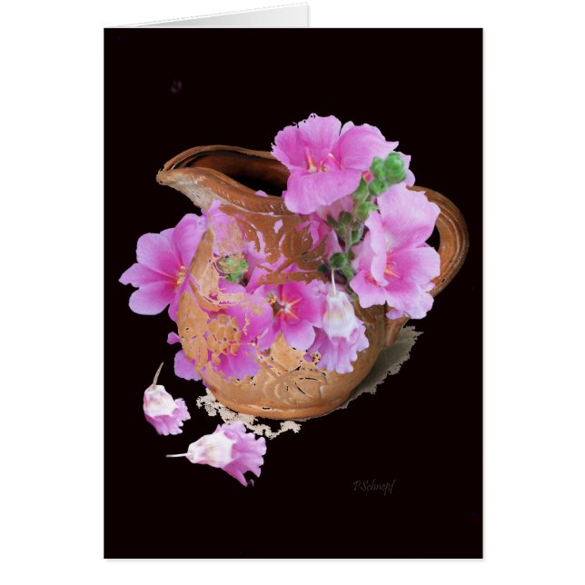 Cartão Vaso e flores (Frente)