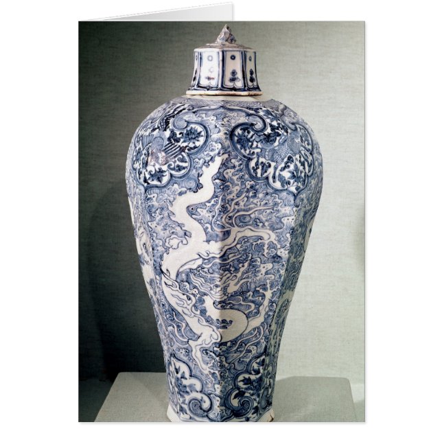 Cartão Vaso octogonal "Mei- P" com branco (Frente)