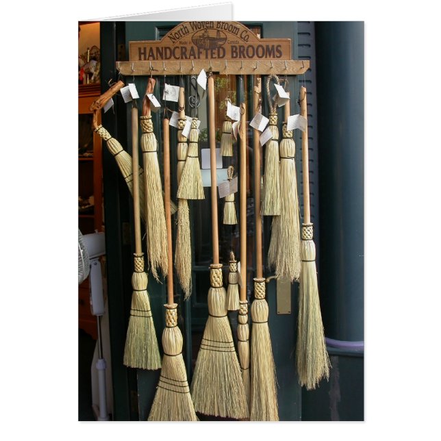 Cartão Vassouras artesanais (Frente)