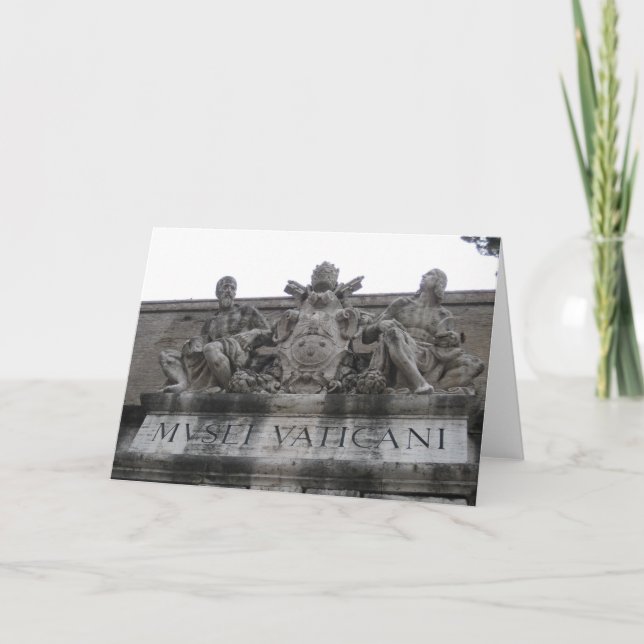 Cartão Vatican entrance greeting card (Frente)