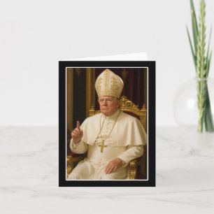 Cartão Vaticano Christian Um Novo Papa Engraçado Político