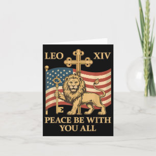 Cartão Vaticano Papa Leo Xiv - Paz Esteja Com Todos Vocês
