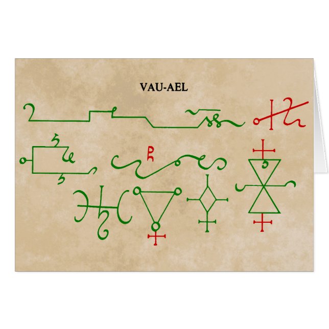 Cartão vau-ael (Frente Horizontal)