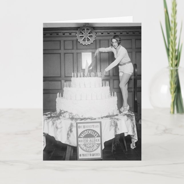 Cartão Vaudeville Birthday Party: 1926 (Frente)