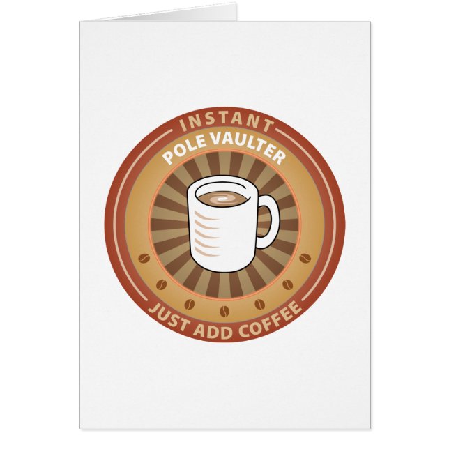 Cartão Vaulter de pólo imediato (Frente)