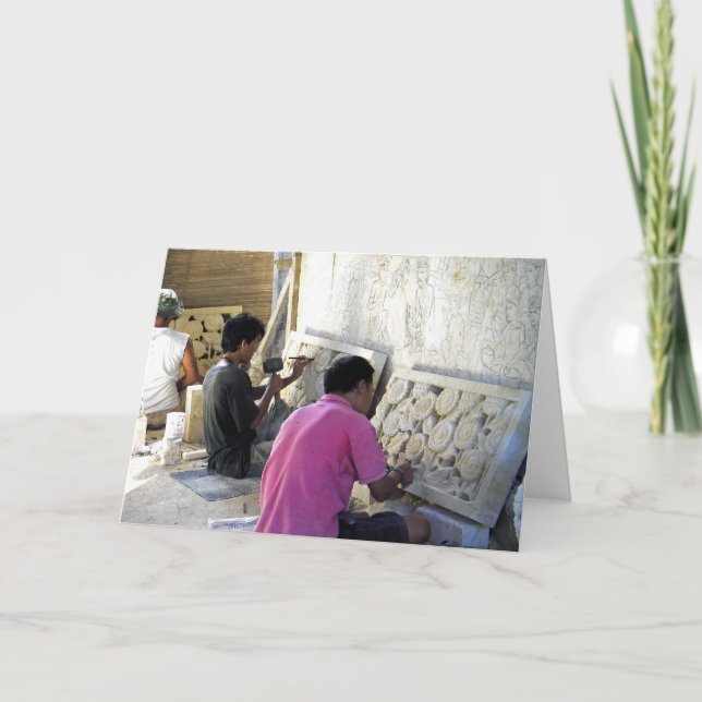 Cartão Vazio Bali Stone Cutters (Frente)
