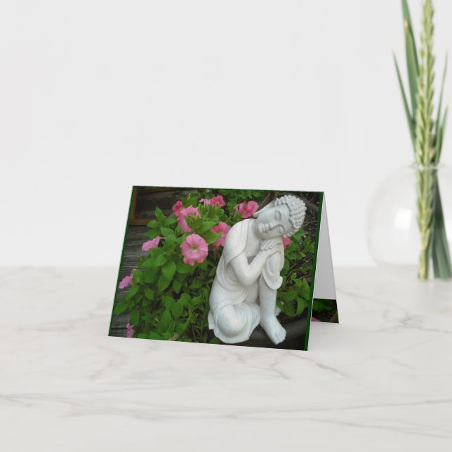 Cartão vazio calmo de Buddha (Frente)