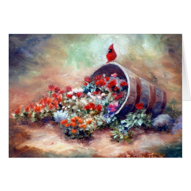 Cartão vazio cardinal de transbordamento (Frente Horizontal)