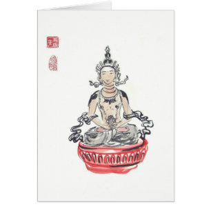 Cartão vazio da arte de Amitayus Buddha
