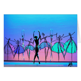 Cartão vazio da bailarina