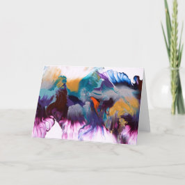 Cartão vazio da flor