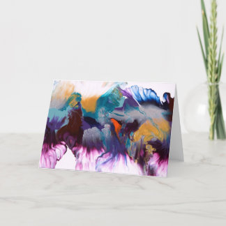 Cartão vazio da flor