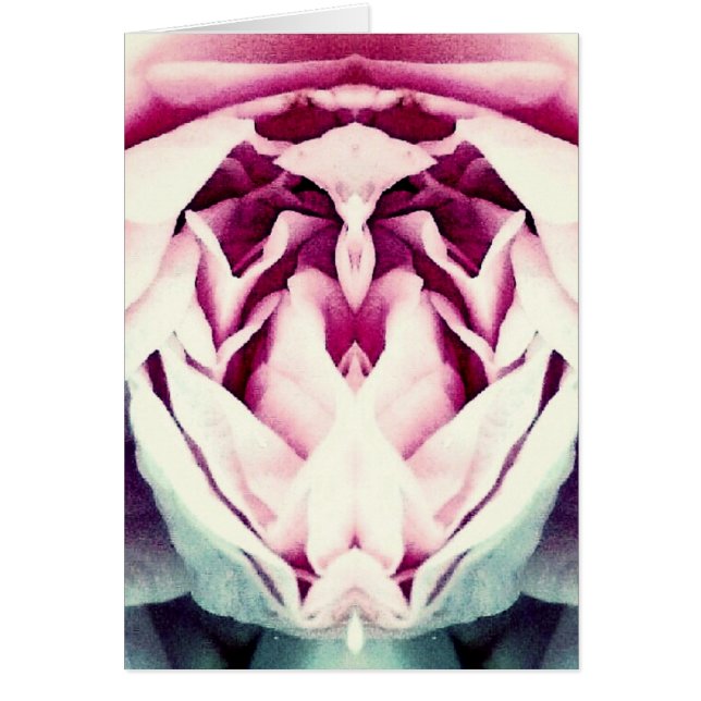 Cartão Vazio da foto da arte abstracta de Geórgia O'Rose (Frente)