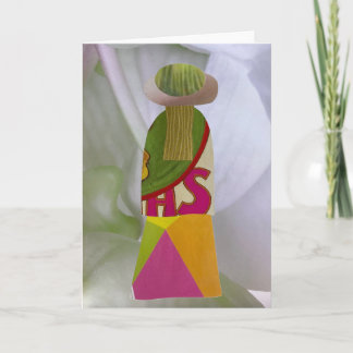 Cartão Vazio da Mama Shana de Colagem Única da Terra