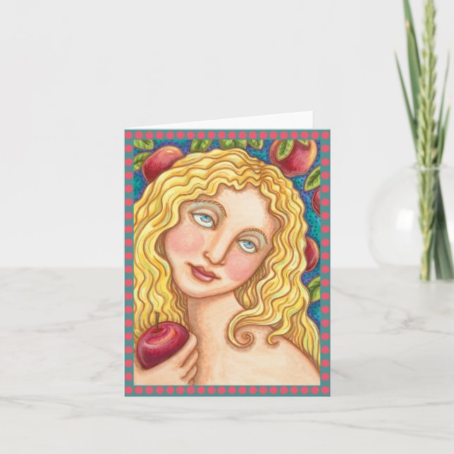 CARTÃO VAZIO DA PLACA DE NOTA DE ARTE PASTA BÍLICA APPLE  (Frente)