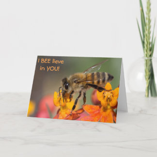 Cartão Vazio da placa de saudação de Honey Bee