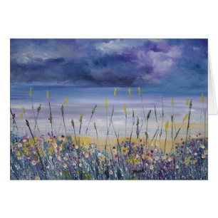 Cartão vazio da praia vazia