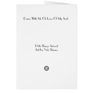 Cartão vazio, dançarino