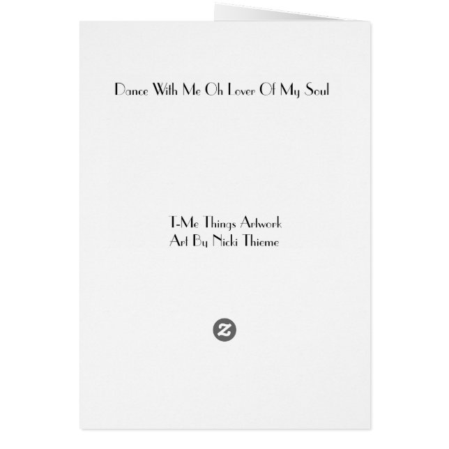 Cartão vazio, dançarino (Verso)