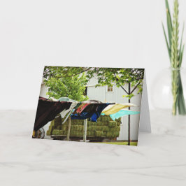 Cartão Vazio de Amish Clothing e Hay