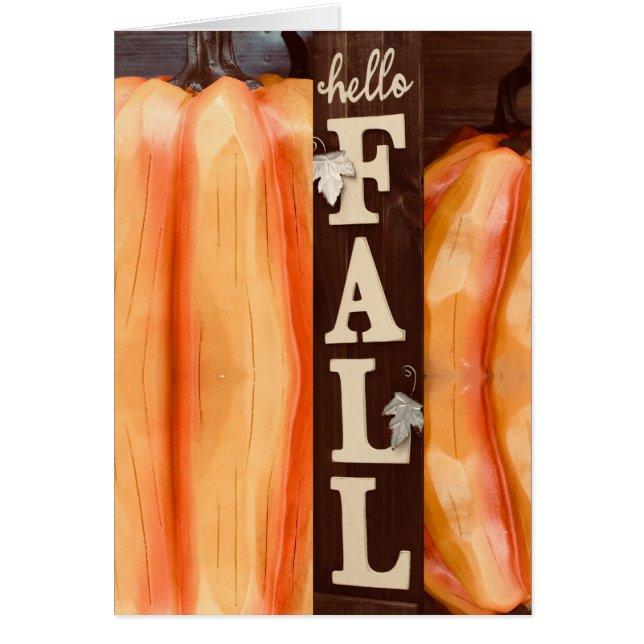 Cartão Vazio de Bombeiros de outono (Frente)