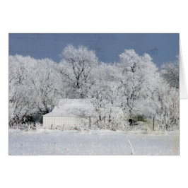 Cartão Vazio de Fazenda de Iowa Frosty - Ocasião inteira