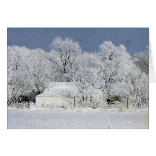 Cartão Vazio de Fazenda de Iowa Frosty Ocasionalmente