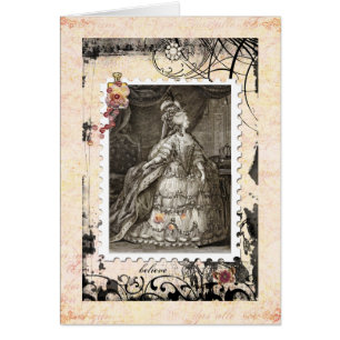 Cartão vazio de Marie Antoinette