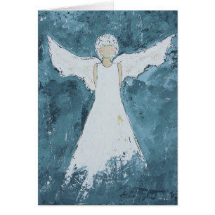 Cartão vazio do anjo