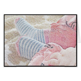 Cartão vazio do bebê