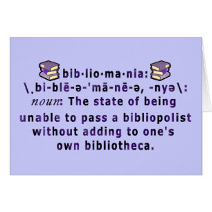 Cartão vazio do Bibliomania