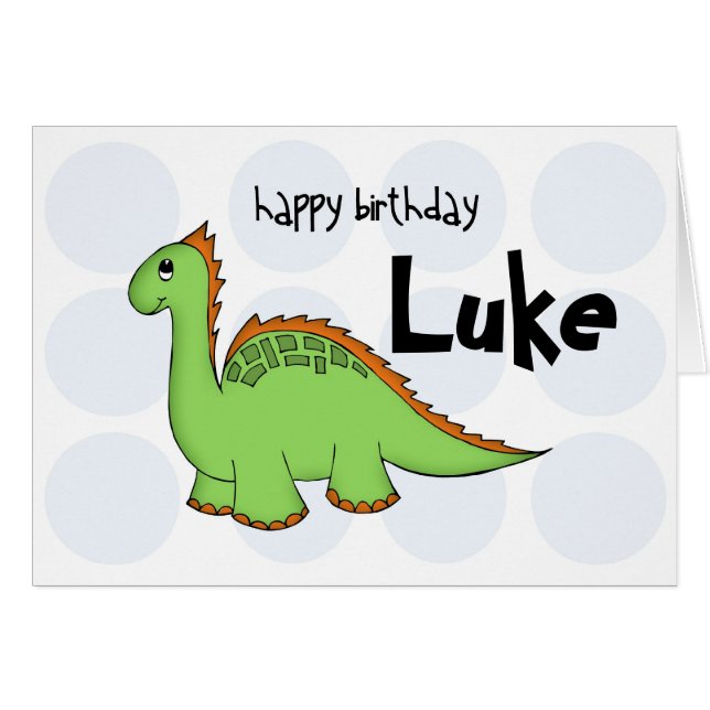 Cartão vazio do dinossauro (Frente Horizontal)