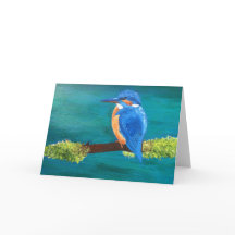 Cartão vazio do martinho pescatore