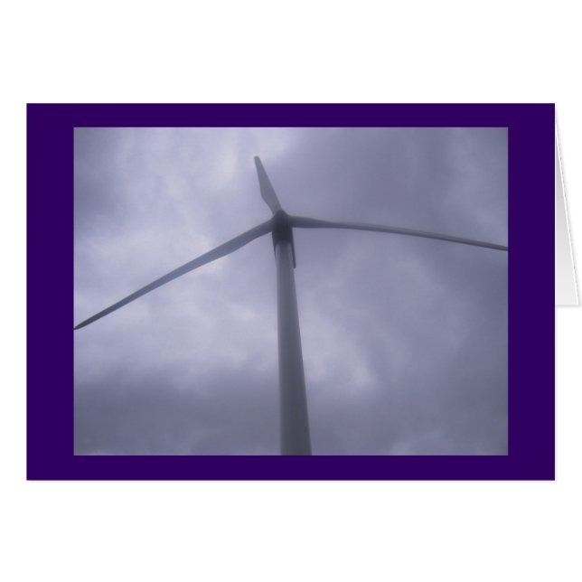Cartão vazio do moinho de vento (Frente Horizontal)