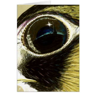 Cartão Vazio do olho do peregrino
