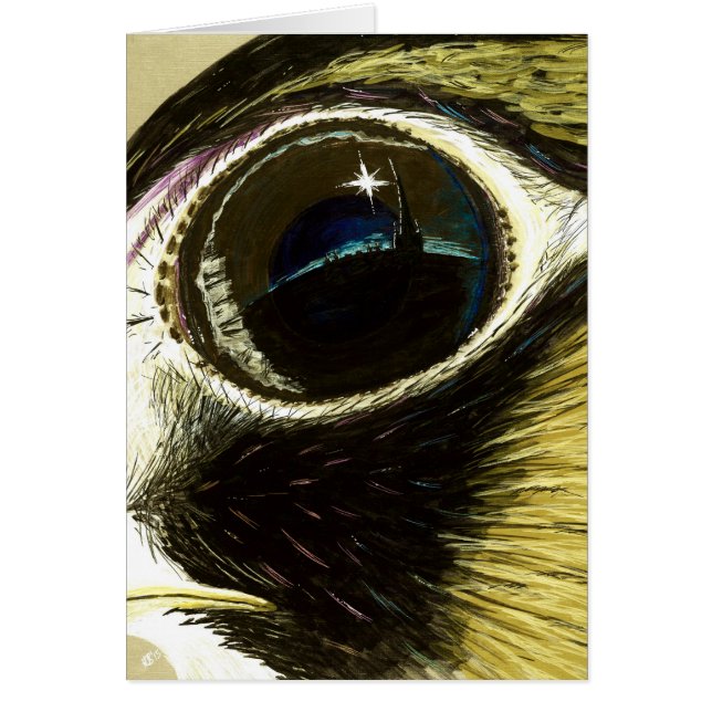 Cartão Vazio do olho do peregrino (Frente)