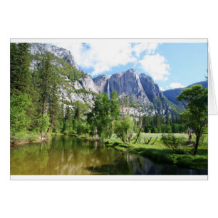 Cartão vazio do vale de Yosemite