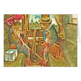 Cartão Vazio do viagem dos peixes dentro de todas as