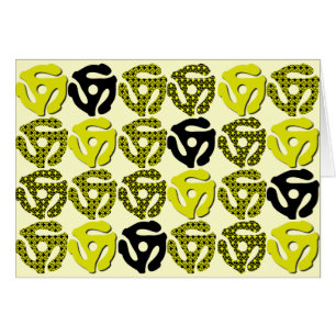 Cartão vazio gravado 45 da inserção