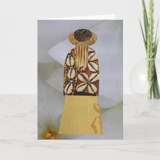 Cartão Vazio Mama Michelle de Colagem Única (Frente)