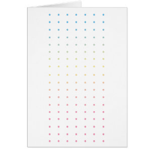 Cartão vazio perfurado