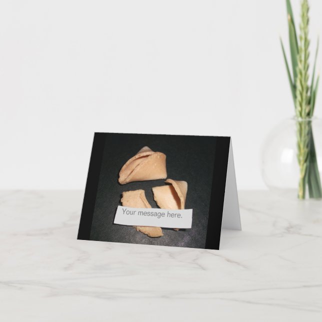 Cartão vazio personalizado da fortuna e do (Frente)