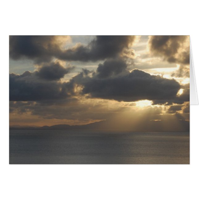 Cartão Vazio - Sunset vibrante (Frente Horizontal)