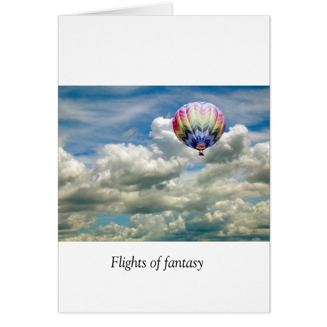 Cartão - Vazio - Voos da Fantasia (Frente)