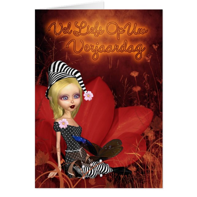 Cartão Veel Liefs Uw Op Verjaardag - Flemish - Dutch Birt (Frente)