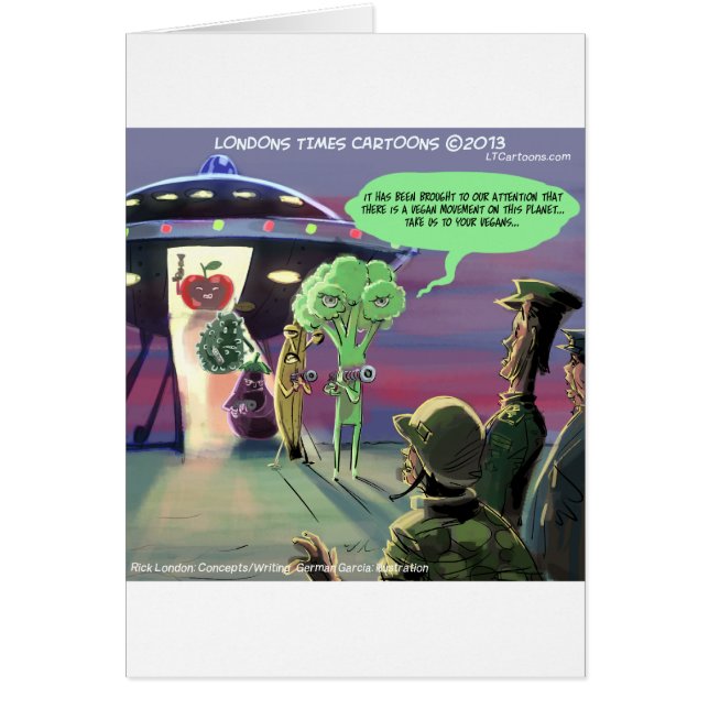 Cartão Vegan Engraçado (Frente)
