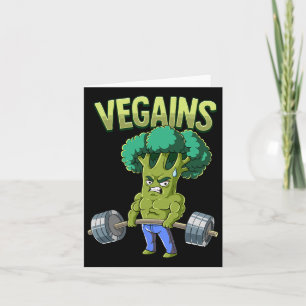 Cartão Vegan Gym Bodybuilding Vegains