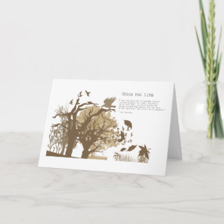 Cartão Vegan - Tolstoy quote