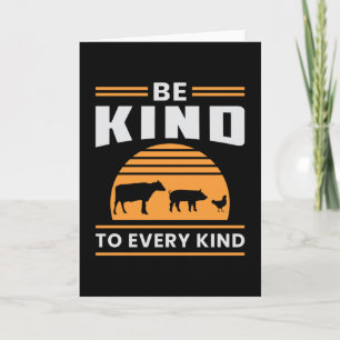 Cartão Veganismo Vegan Veggie Animal Rights Engraçado Pre